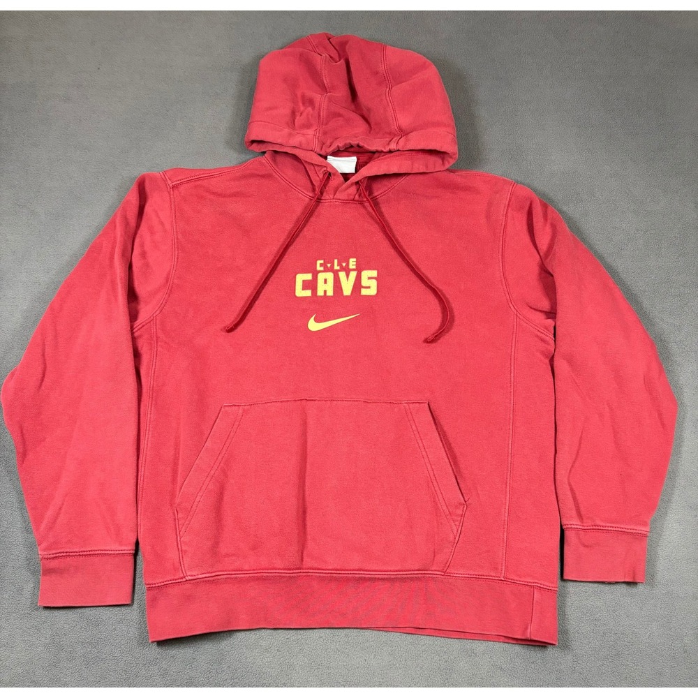 Nike Hoodie Mens Small Red Cleveland Cavaliers NBA Graphic Pullover